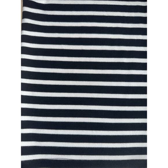 Black & White Stripe Pencil Skirt Medium / US 8 Stretch Knit Midi - Picture 3 of 5